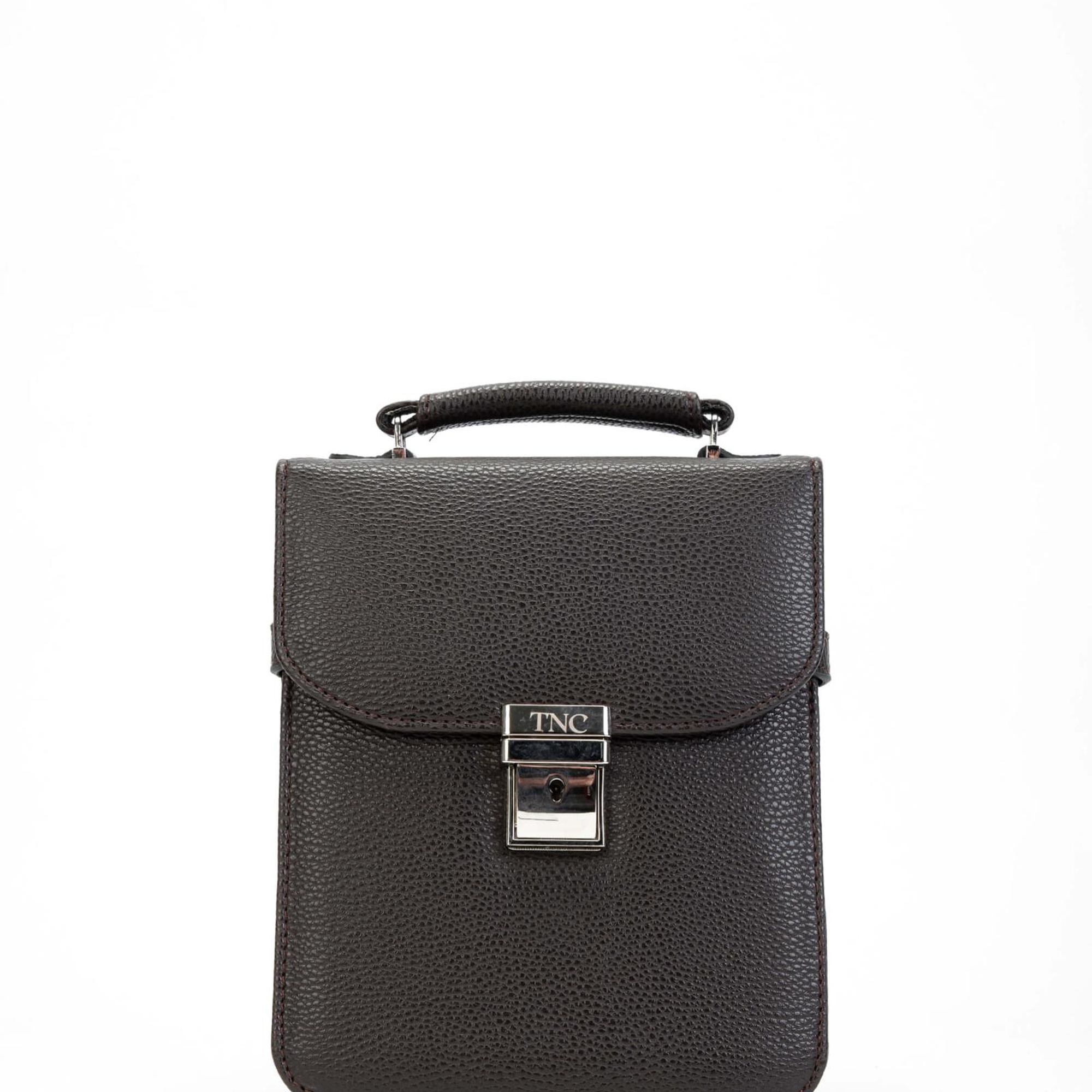 Tamer Tanca Erkek Vegan Kahverengi Postacı Çantası