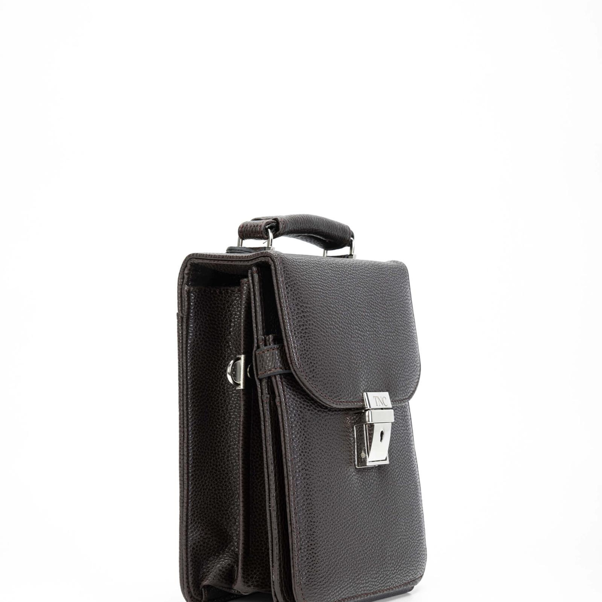 Tamer Tanca Erkek Vegan Kahverengi Postacı Çantası