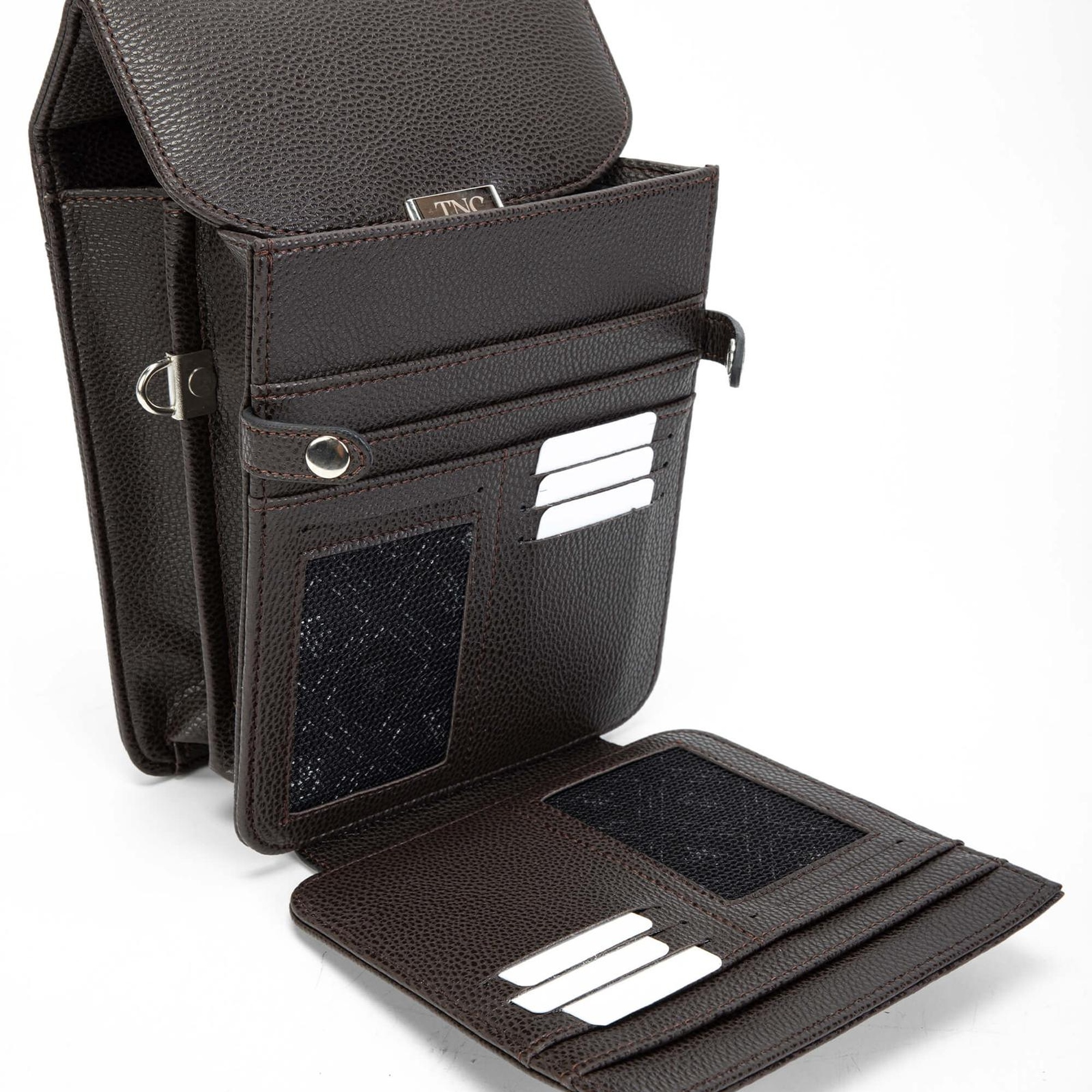 Tamer Tanca Erkek Vegan Kahverengi Postacı Çantası