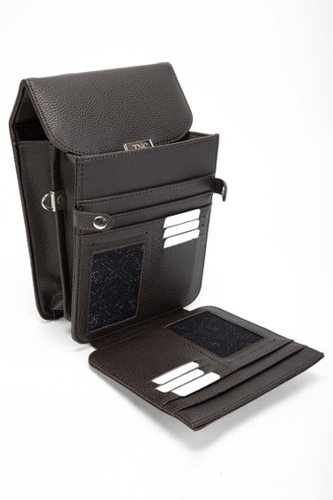  Tamer Tanca Erkek Vegan Kahverengi Postacı Çantası