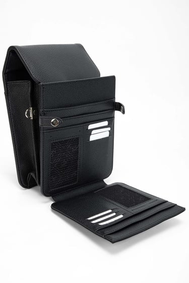  Tamer Tanca Erkek Vegan Siyah Postacı Çantası