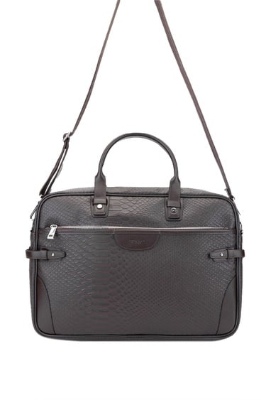  Tamer Tanca Erkek Vegan Kahverengi Evrak Çantası