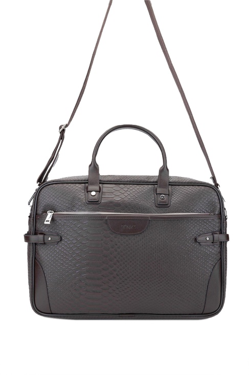  Tamer Tanca Erkek Vegan Kahverengi Evrak Çantası