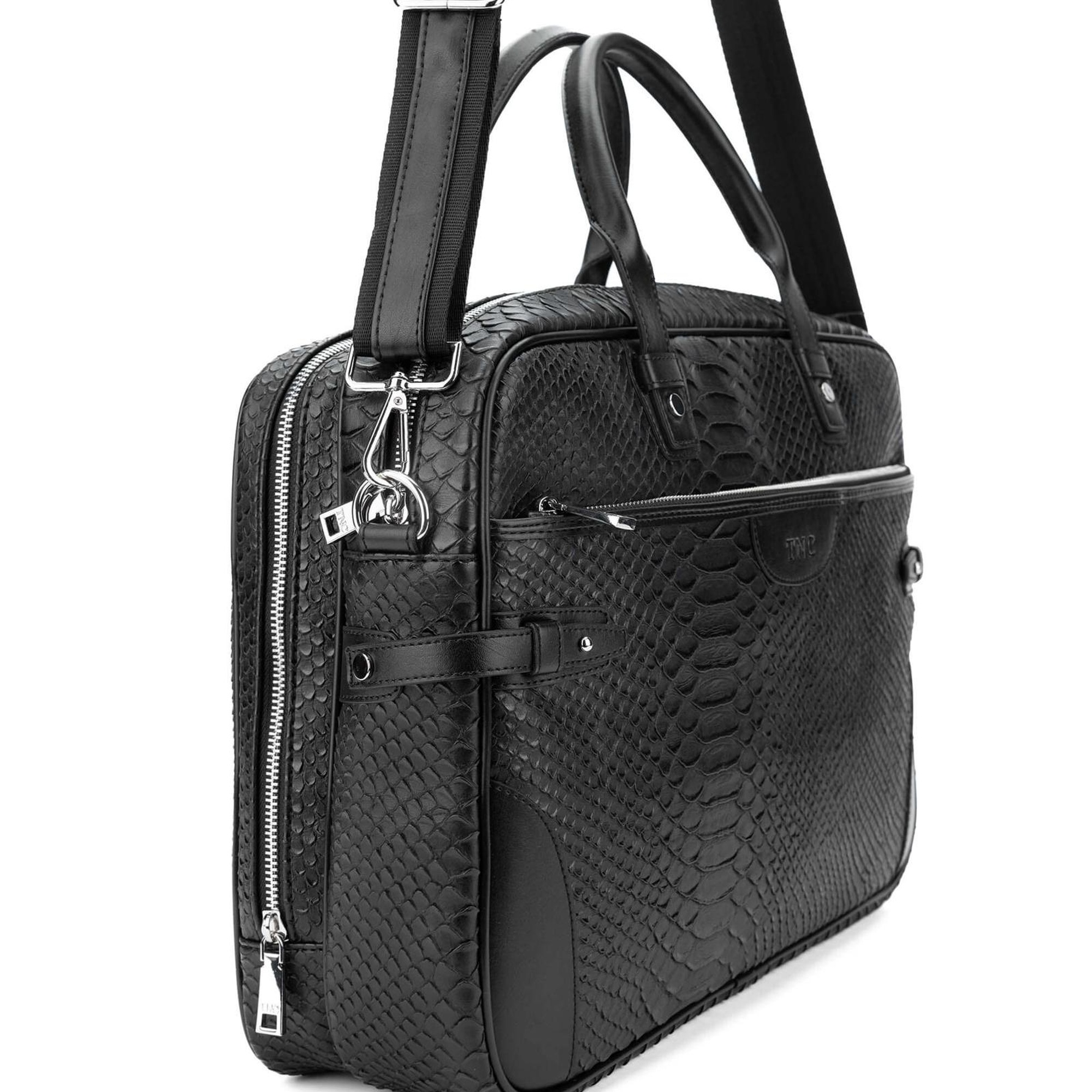 Tamer Tanca Erkek Vegan Siyah Evrak Çantası