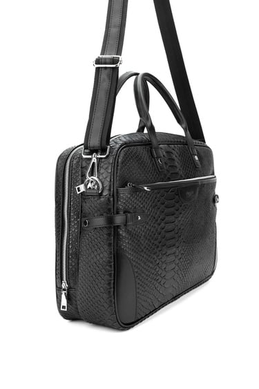  Tamer Tanca Erkek Vegan Siyah Evrak Çantası