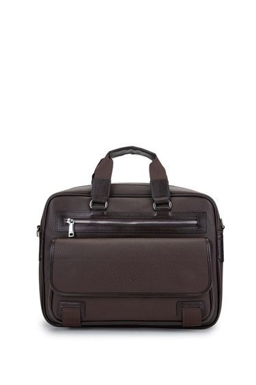  Tamer Tanca Unisex Vegan Kahverengi Evrak Çantası