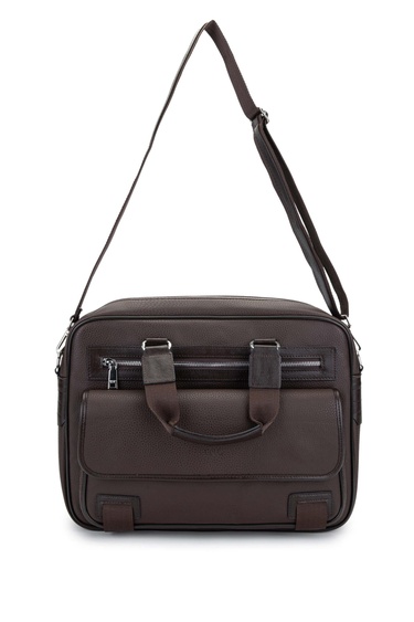  Tamer Tanca Unisex Vegan Kahverengi Evrak Çantası