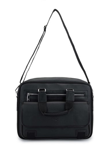  Tamer Tanca Unisex Vegan Siyah Evrak Çantası