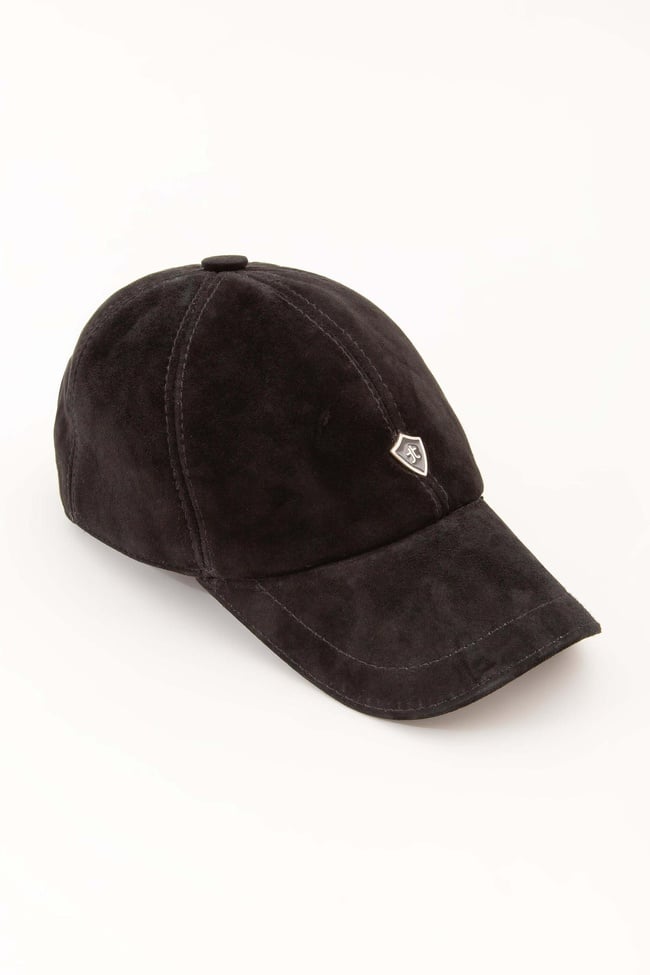  Tamer Tanca Erkek Vegan Siyah Süet Şapka