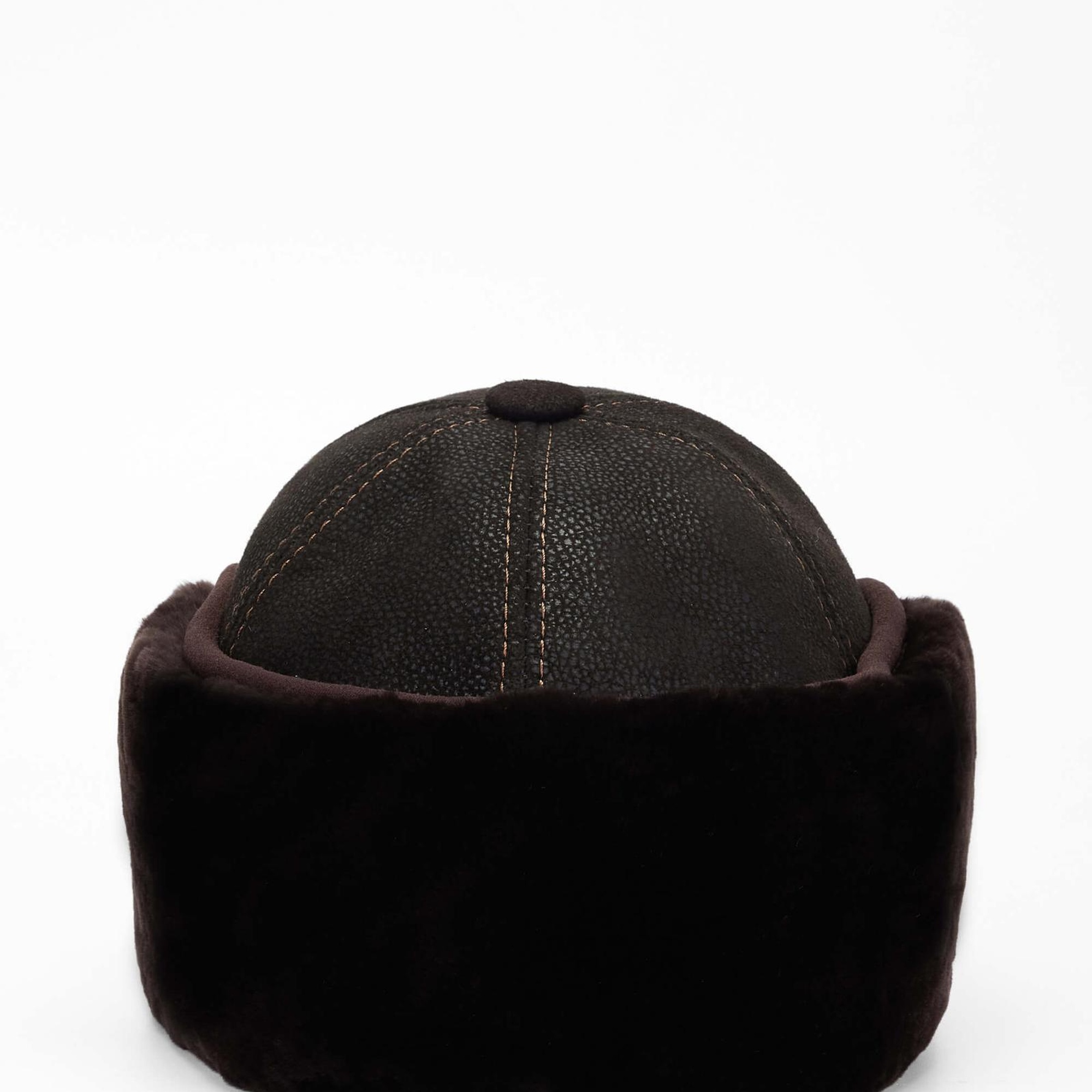 Tamer Tanca Erkek Hakiki Deri Kahverengi Şapka