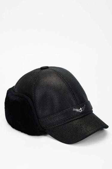  Tamer Tanca Erkek Hakiki Deri Siyah Şapka