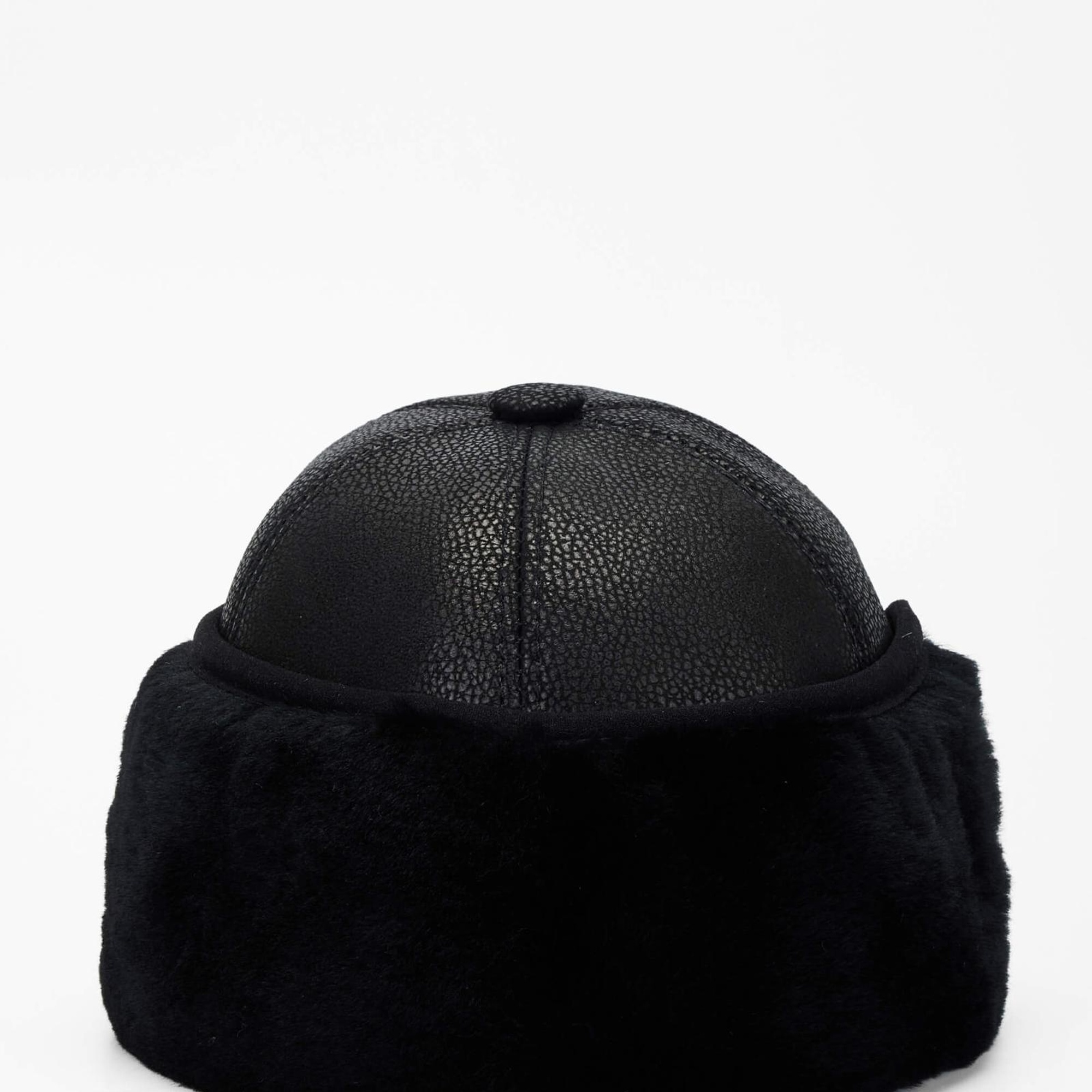 Tamer Tanca Erkek Hakiki Deri Siyah Şapka