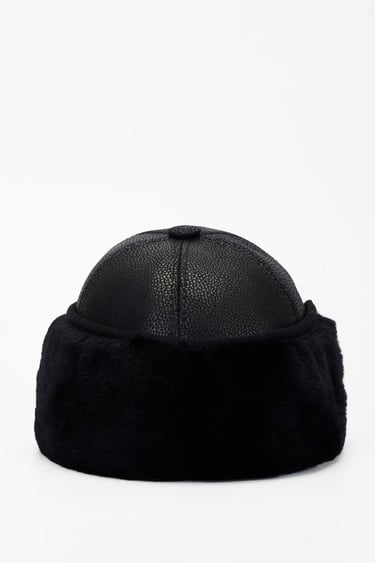 Tamer Tanca Erkek Hakiki Deri Siyah Şapka