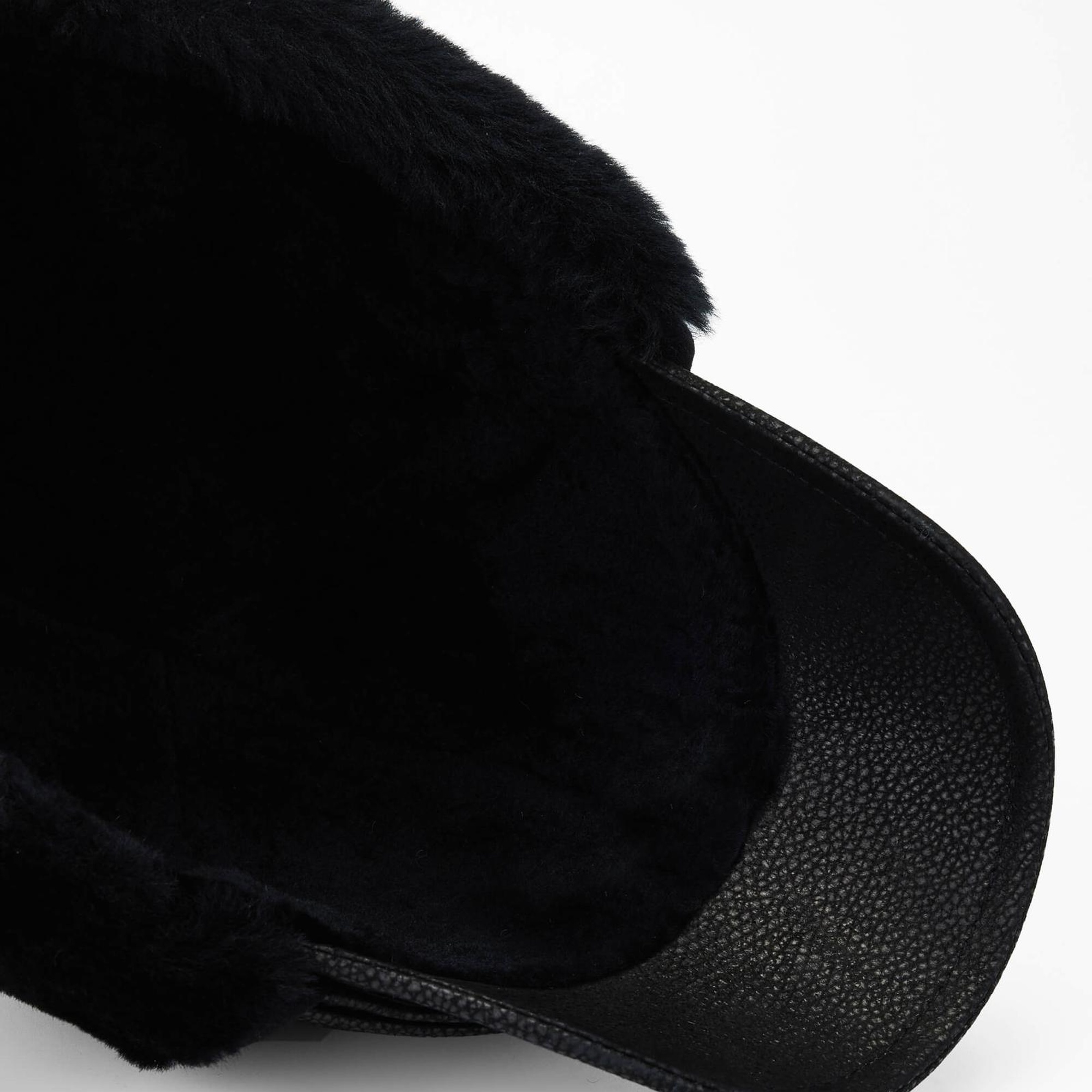 Tamer Tanca Erkek Hakiki Deri Siyah Şapka