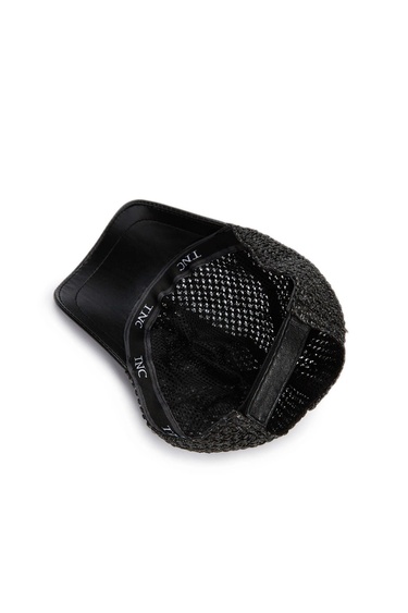  Tamer Tanca Erkek Deri Hasır Siyah Şapka