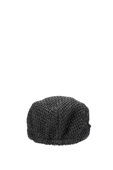  Tamer Tanca Erkek Deri/Keten/Hasır Siyah Şapka