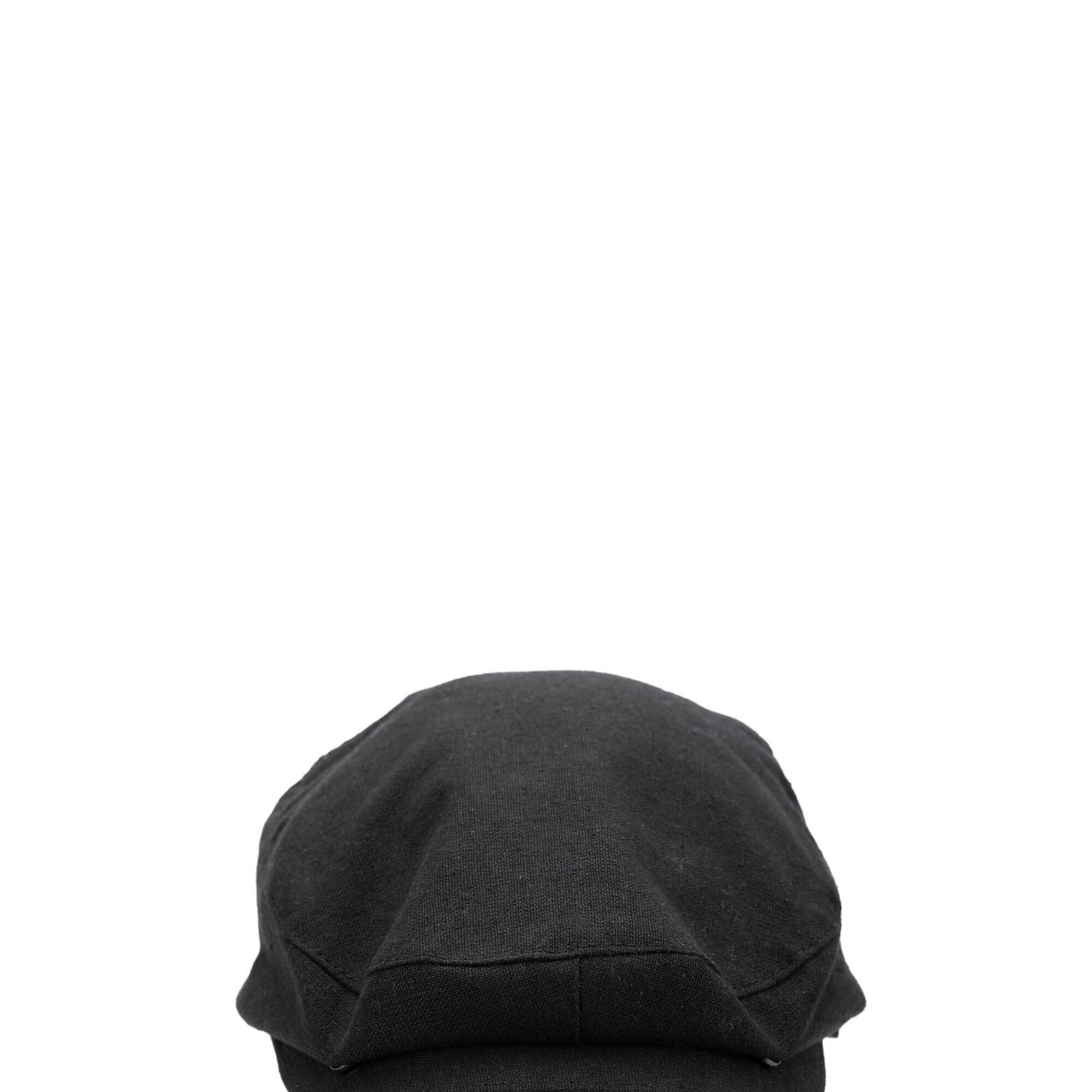 Tamer Tanca Erkek Deri/Keten/Hasır Siyah Şapka