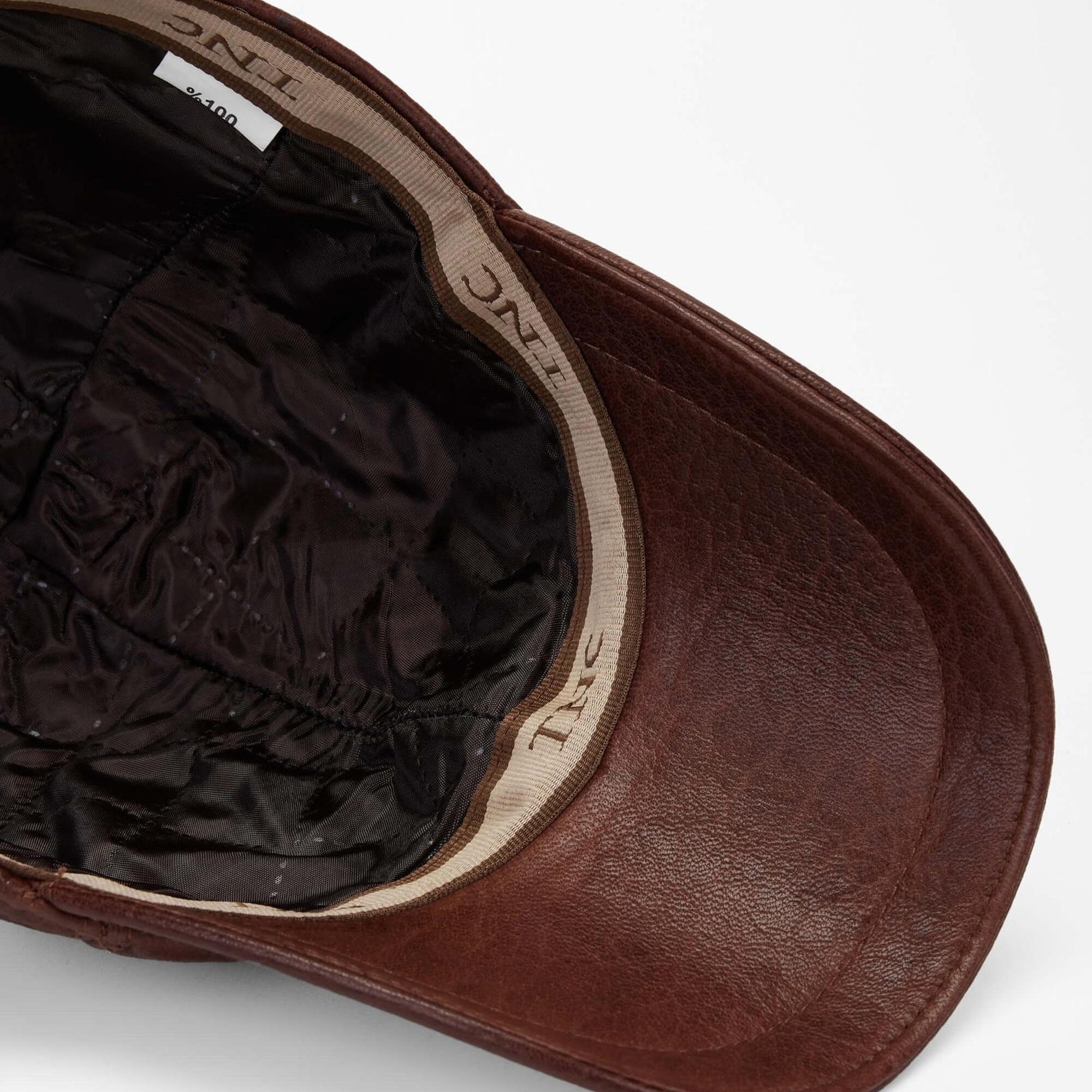 Tamer Tanca Erkek Hakiki Deri Taba Şapka