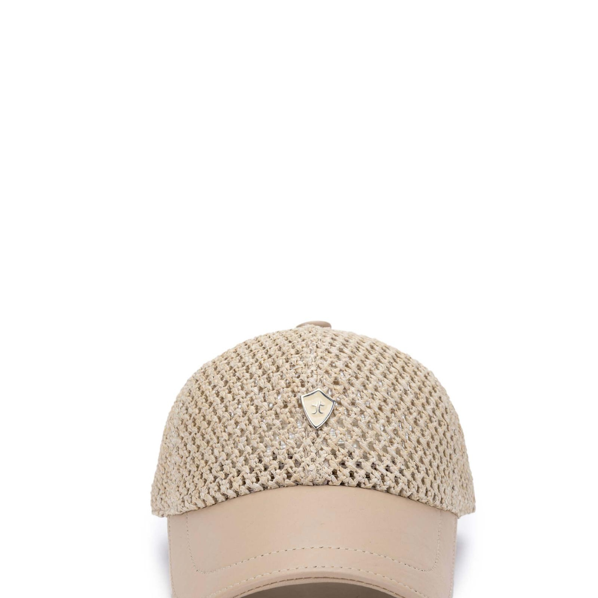 Tamer Tanca Erkek Deri Hasır Bej Hasır Şapka