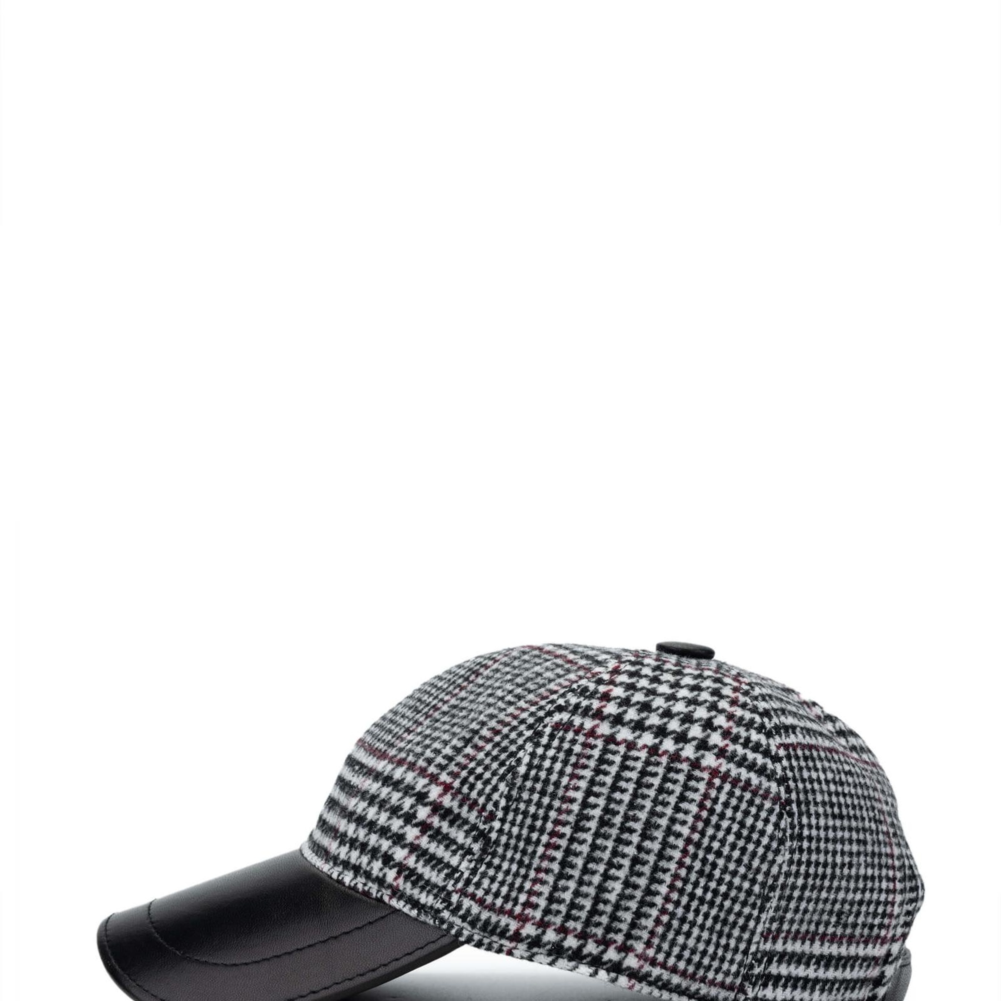 Tamer Tanca Erkek Deri & Tekstil Siyah Beyzbol Şapka