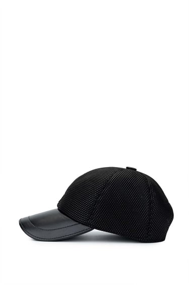  Tamer Tanca Erkek Deri & Tekstil Siyah Beyzbol Şapka