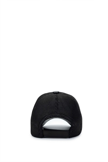  Tamer Tanca Erkek Deri & Tekstil Siyah Beyzbol Şapka