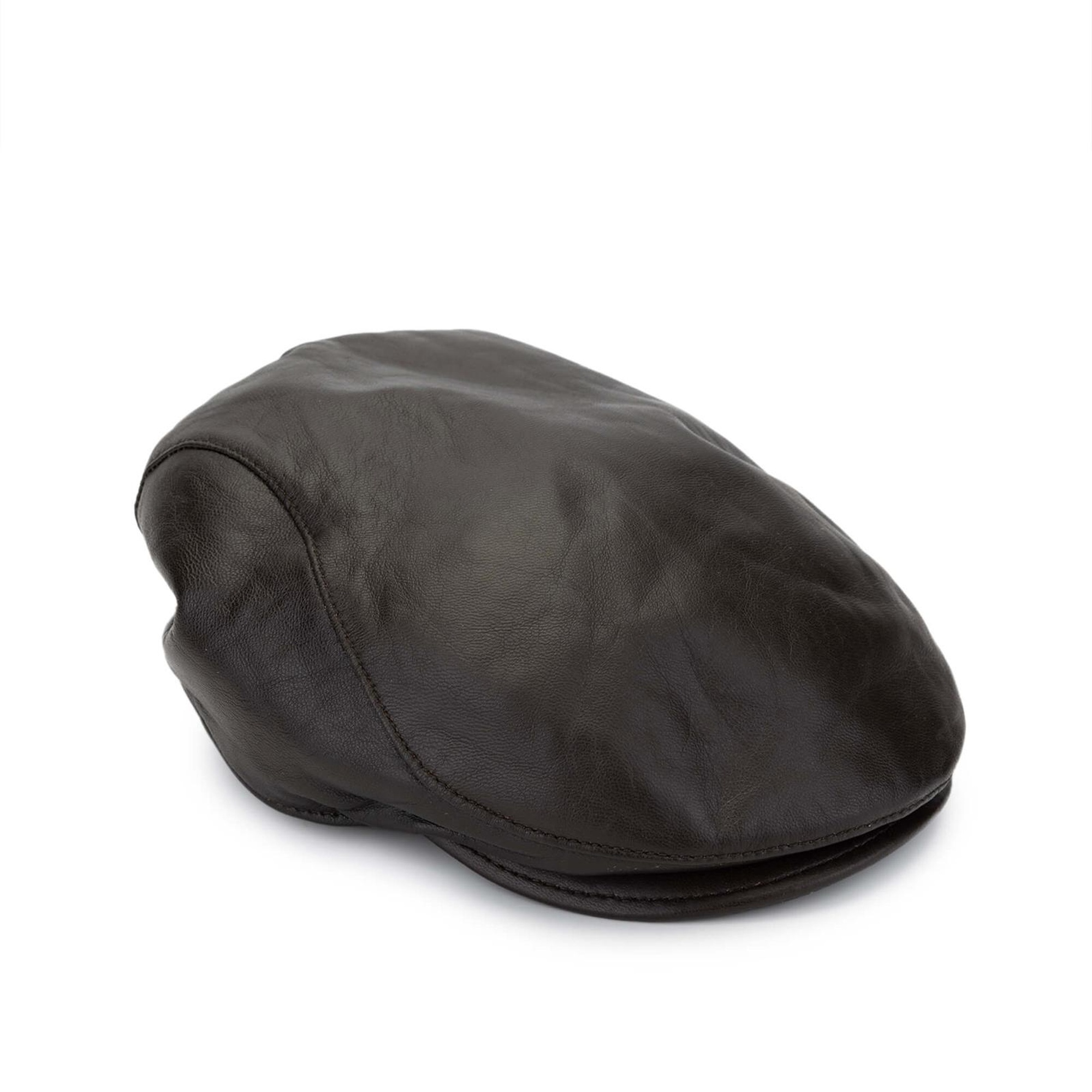 Tamer Tanca Erkek Hakiki Deri Kahverengi Şapka