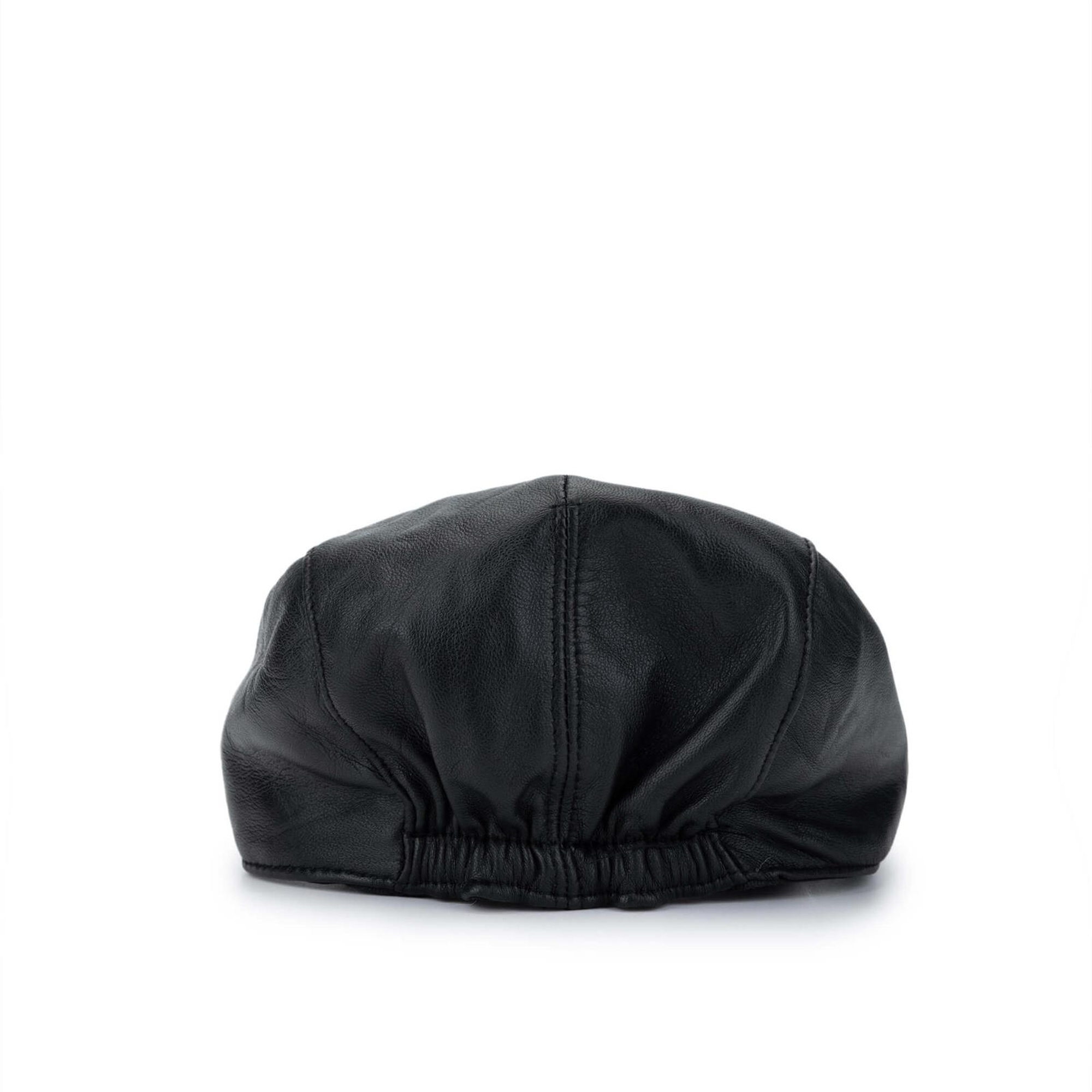 Tamer Tanca Erkek Hakiki Deri Siyah Şapka