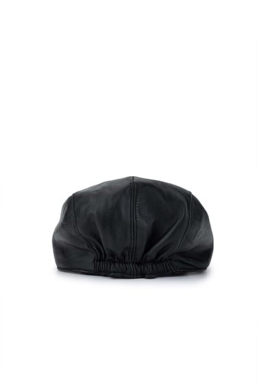  Tamer Tanca Erkek Hakiki Deri Siyah Şapka
