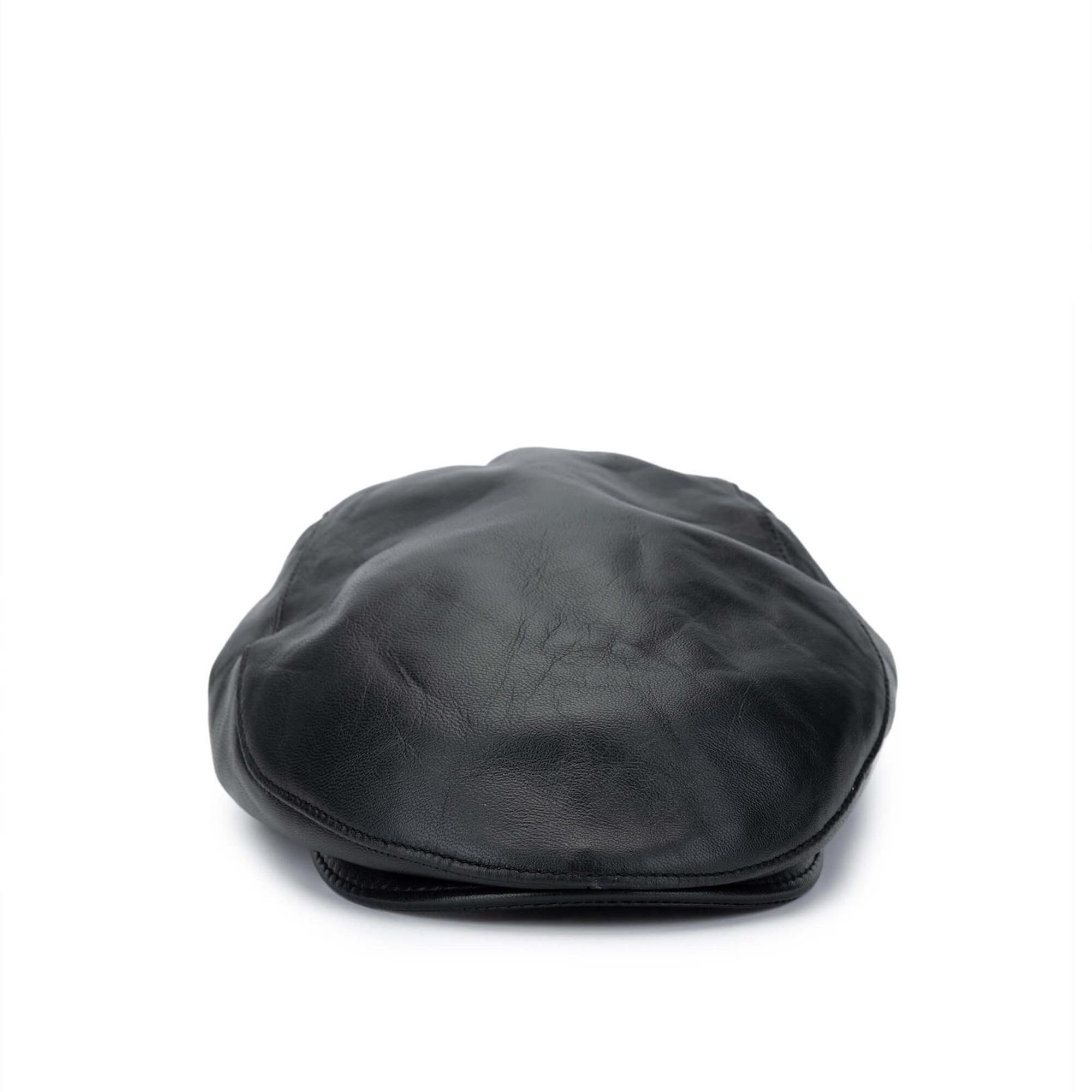 Tamer Tanca Erkek Hakiki Deri Siyah Şapka
