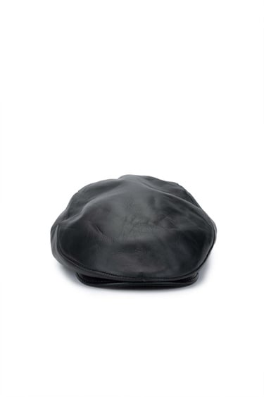  Tamer Tanca Erkek Hakiki Deri Siyah Şapka
