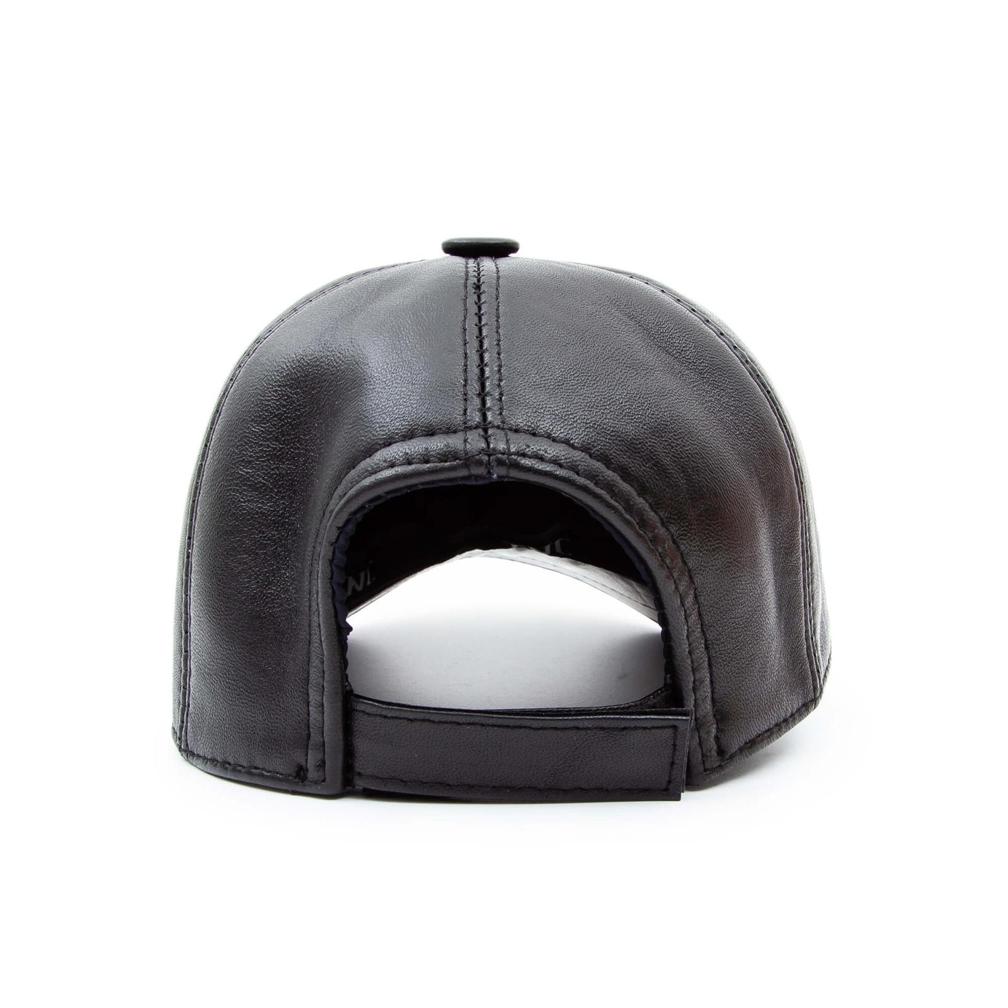 Tamer Tanca Unisex Vegan Siyah Deri Şapka