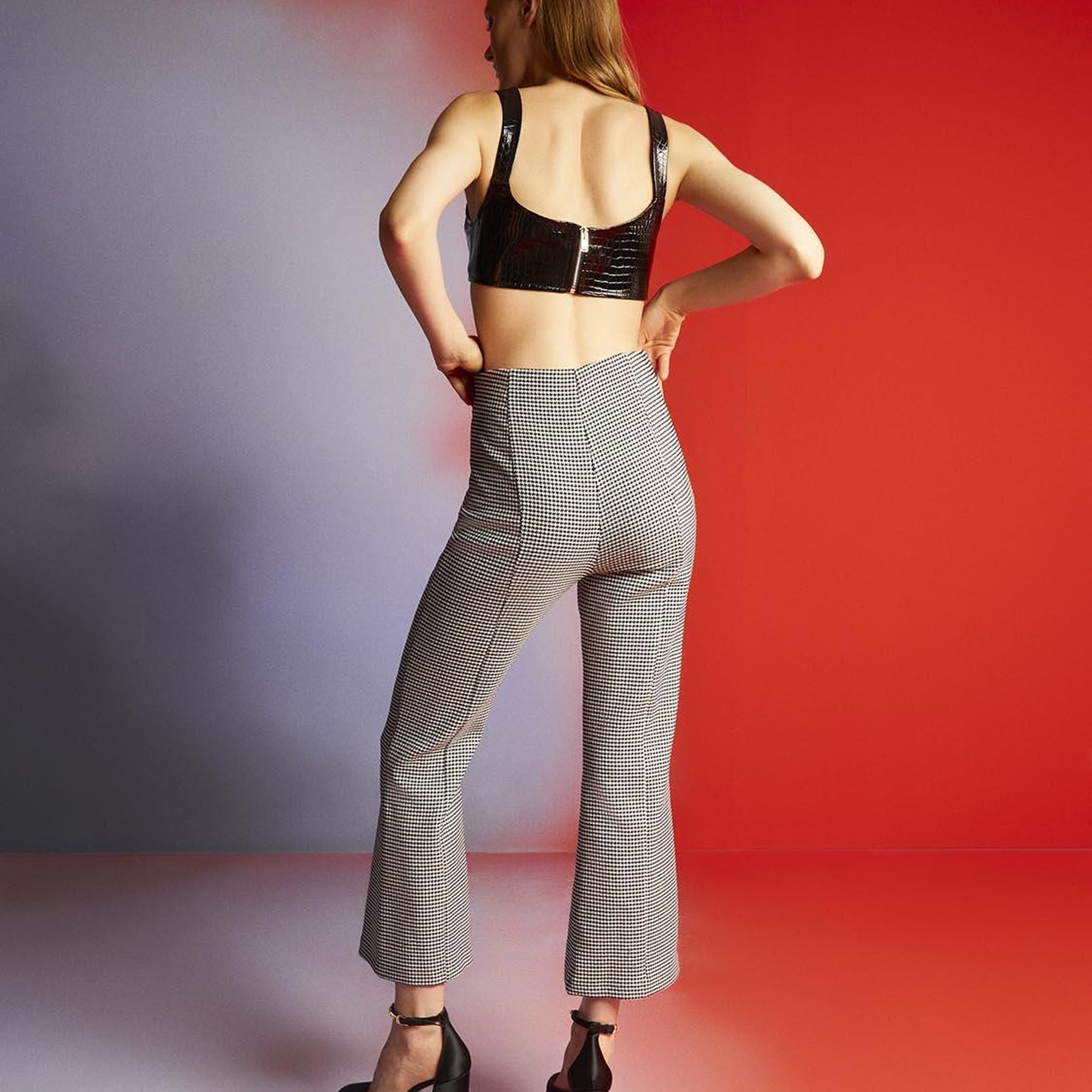 Kalp Yaka Rugan Crop Top