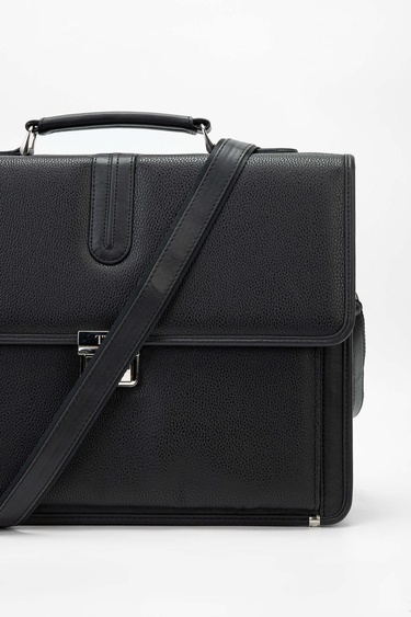  Tamer Tanca Erkek Vegan Siyah Evrak Çantası