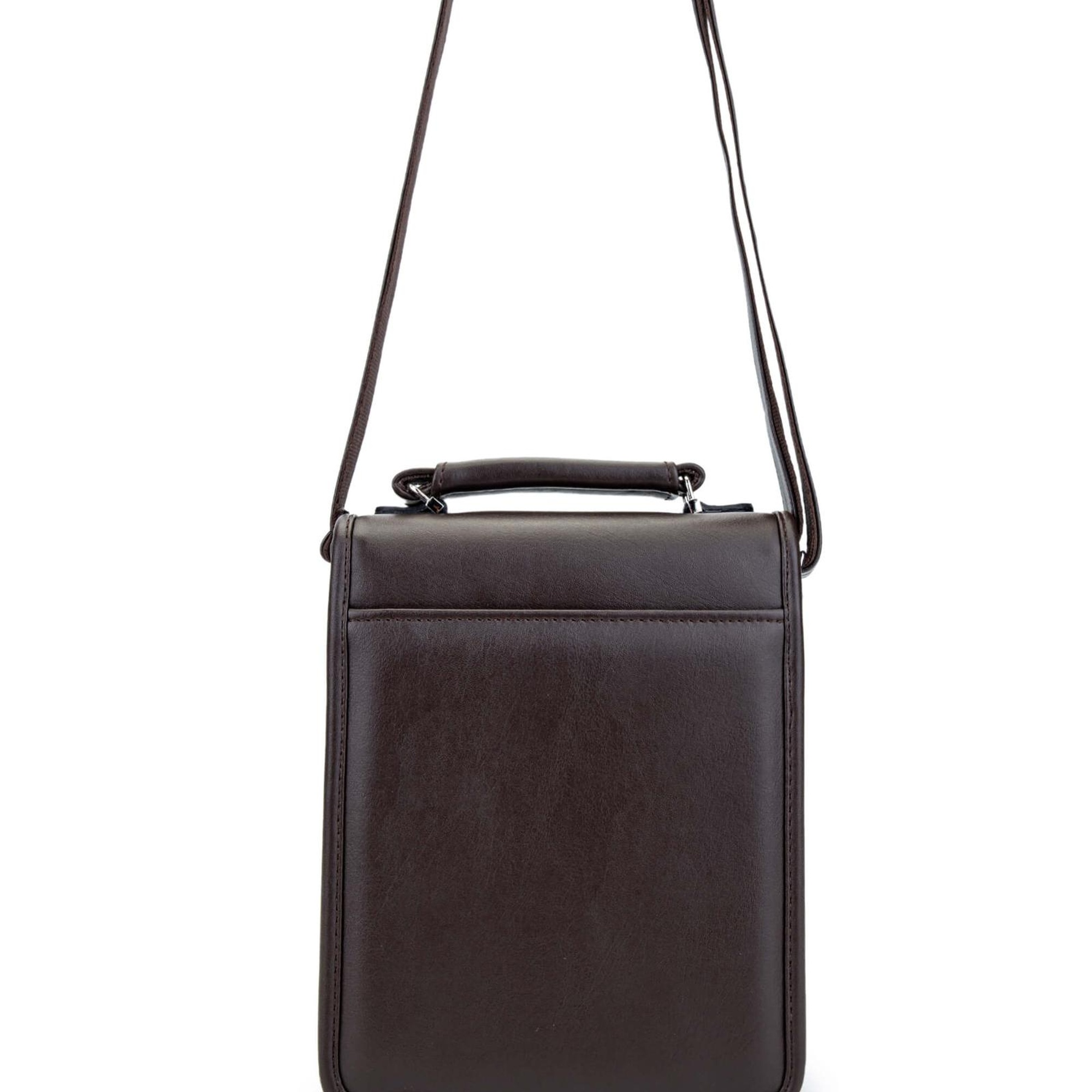 Tamer Tanca Erkek Vegan Kahverengi Postacı Çantası