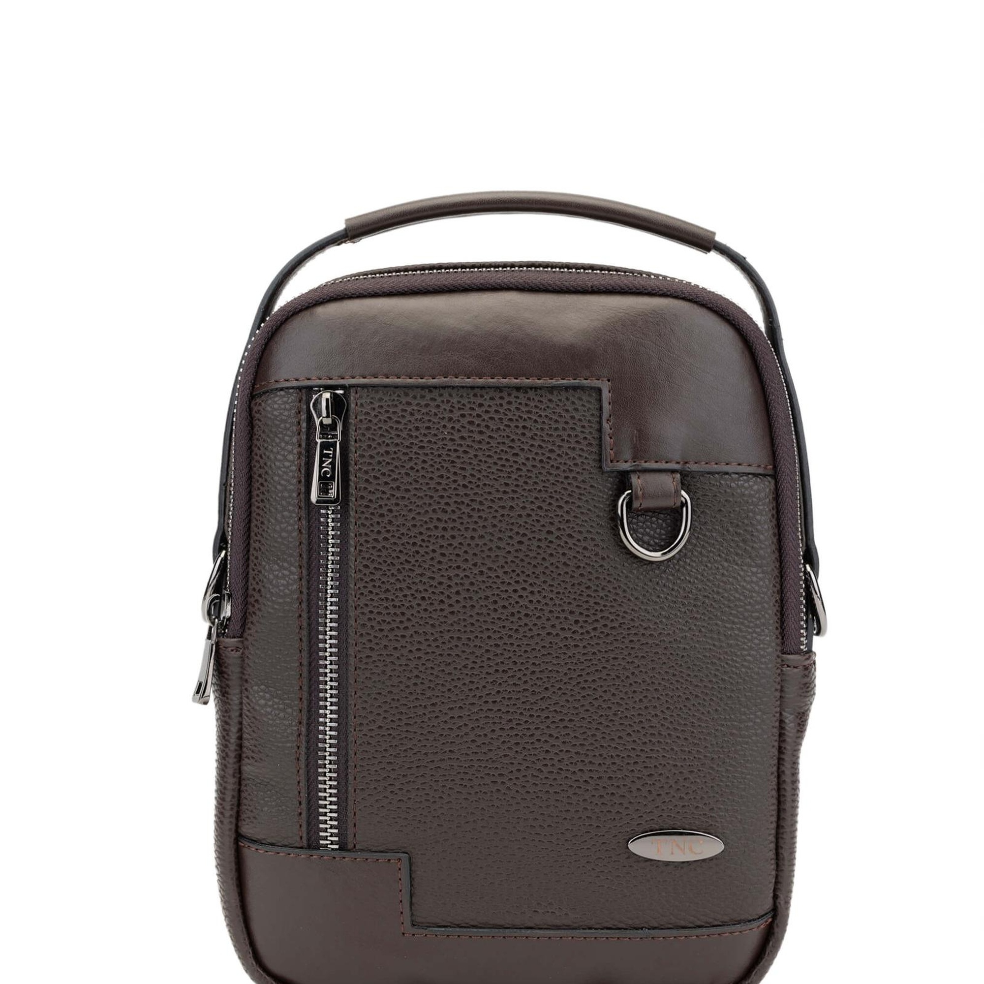 Tamer Tanca Erkek Vegan Kahverengi Body Bag Çanta