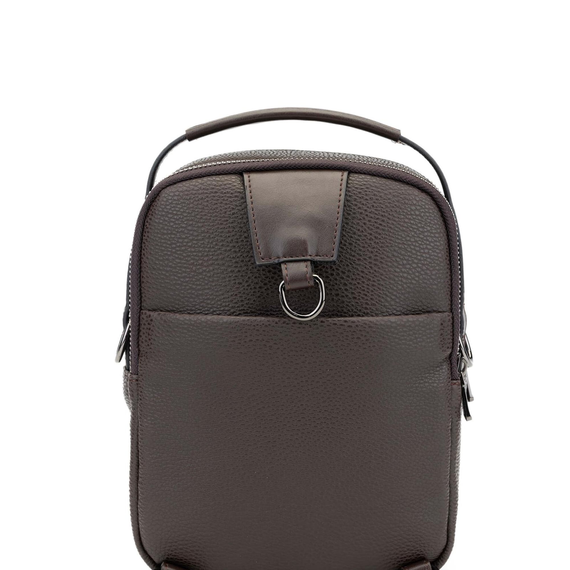 Tamer Tanca Erkek Vegan Kahverengi Body Bag Çanta