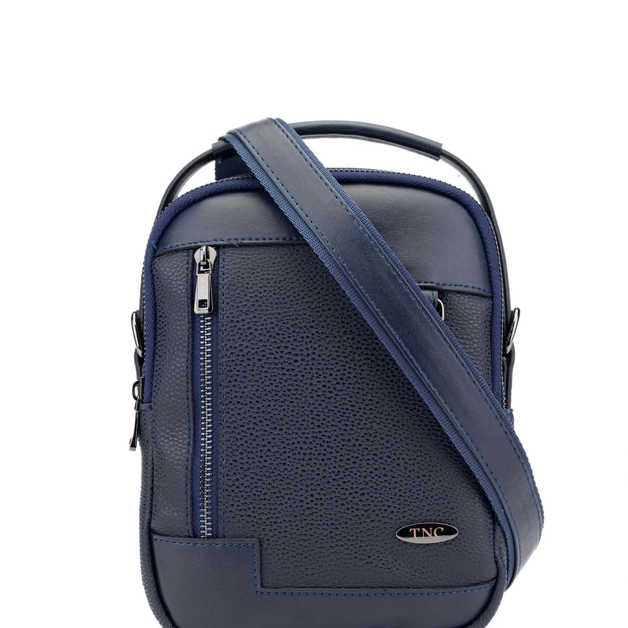 Tamer Tanca Erkek Vegan Lacivert Body Bag Çanta