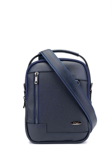  Tamer Tanca Erkek Vegan Lacivert Body Bag Çanta