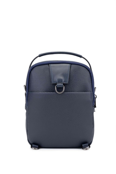  Tamer Tanca Erkek Vegan Lacivert Body Bag Çanta