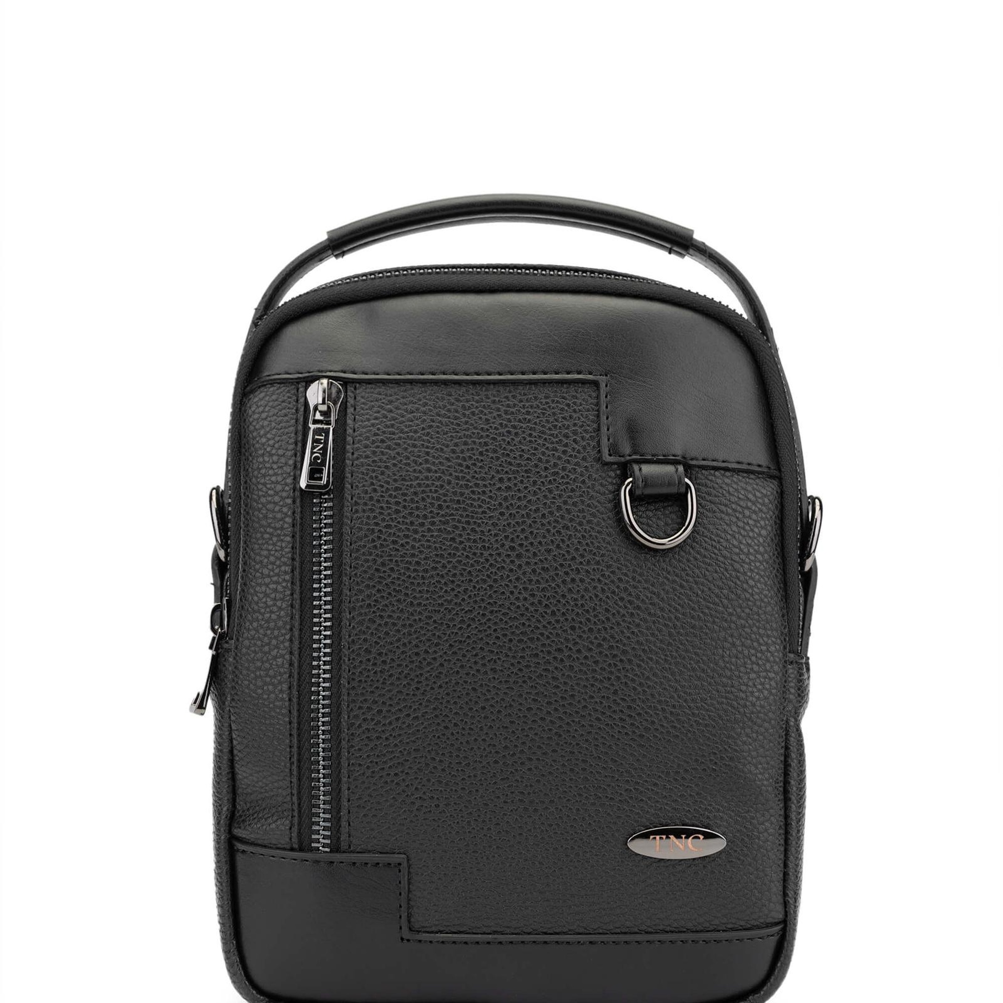 Tamer Tanca Erkek Vegan Siyah Body Bag Çanta