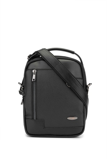  Tamer Tanca Erkek Vegan Siyah Body Bag Çanta