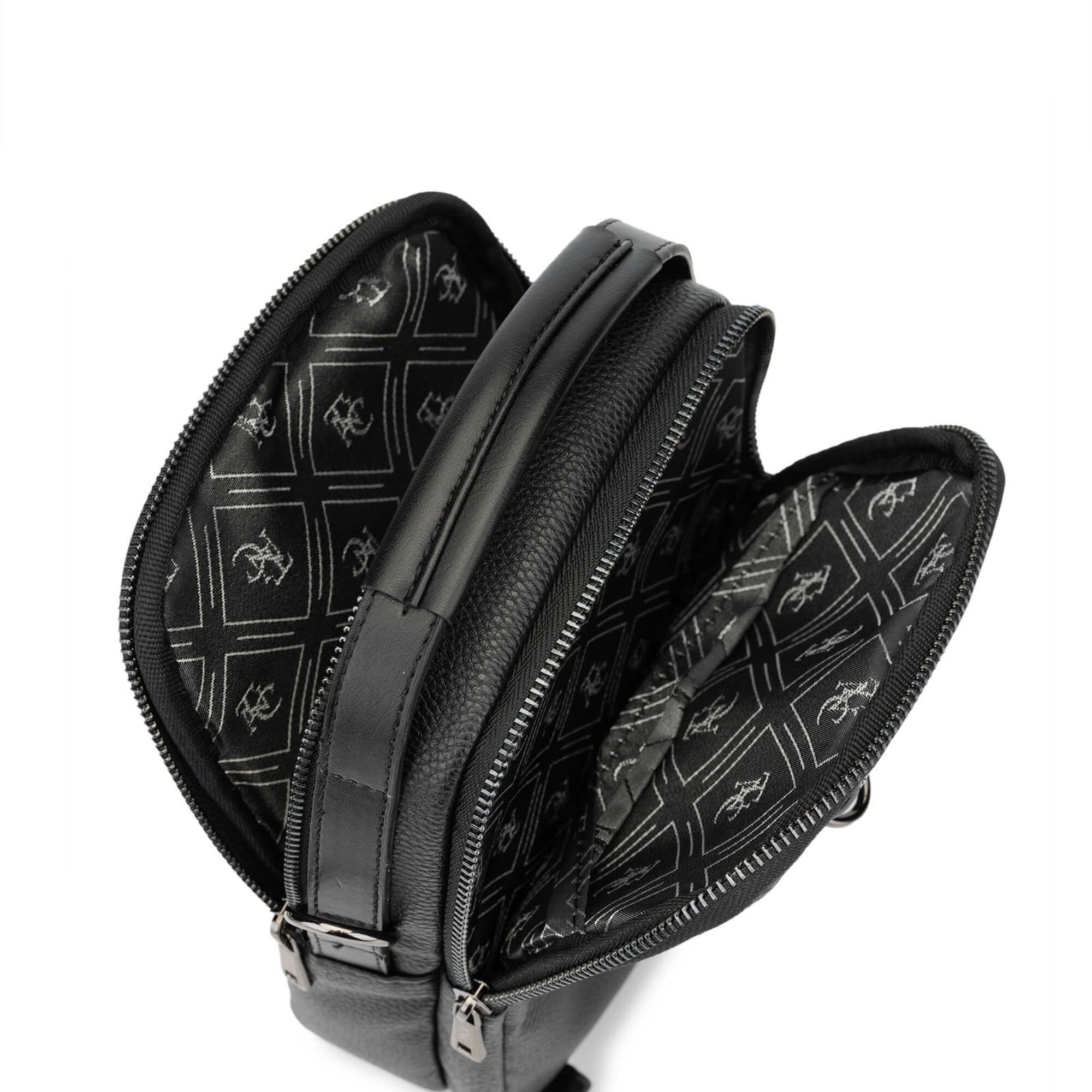 Tamer Tanca Erkek Vegan Siyah Body Bag Çanta