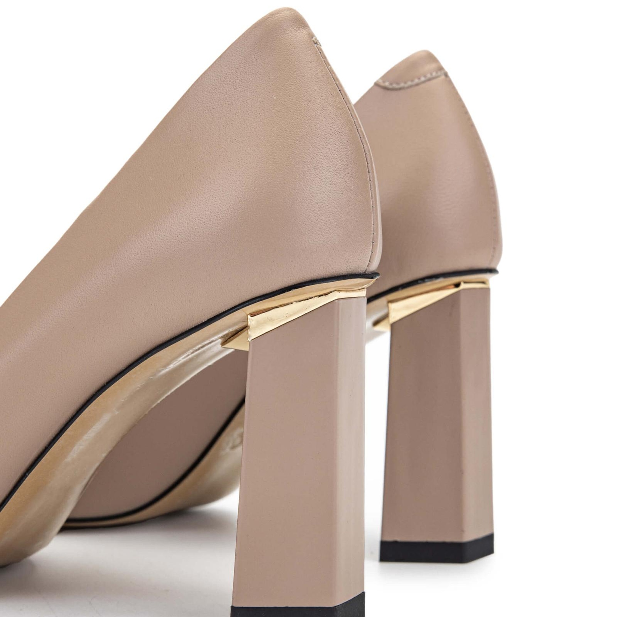 Tamer Tanca Kadın Hakiki Deri Vizon Topuklu Ayakkabı