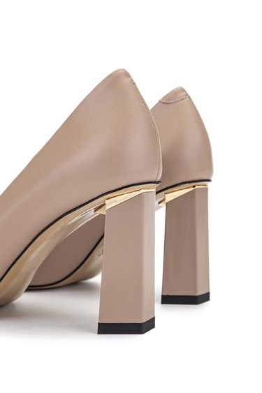  Tamer Tanca Kadın Hakiki Deri Vizon Topuklu Ayakkabı