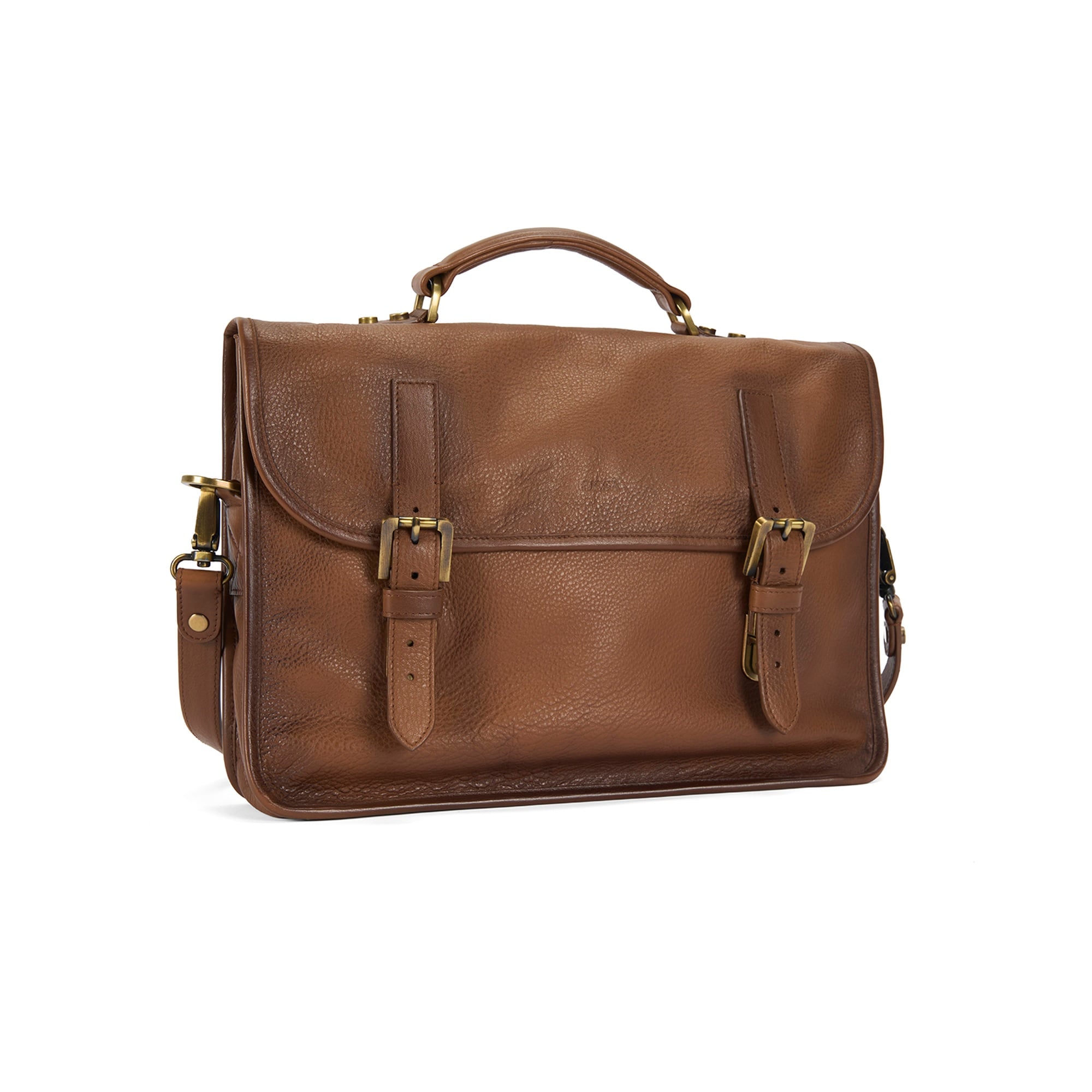 Leonel Kahve Vintage Deri Evrak Çantası