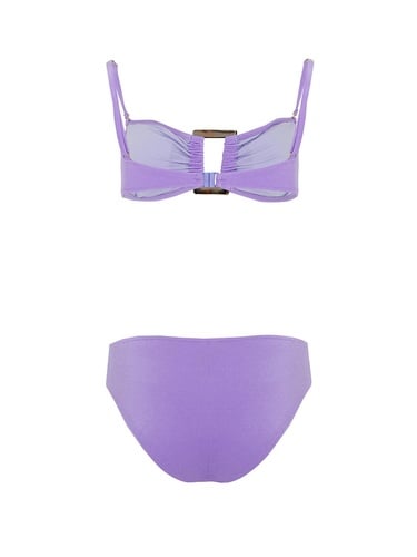  Büzgü Detaylı Bikini Takımı