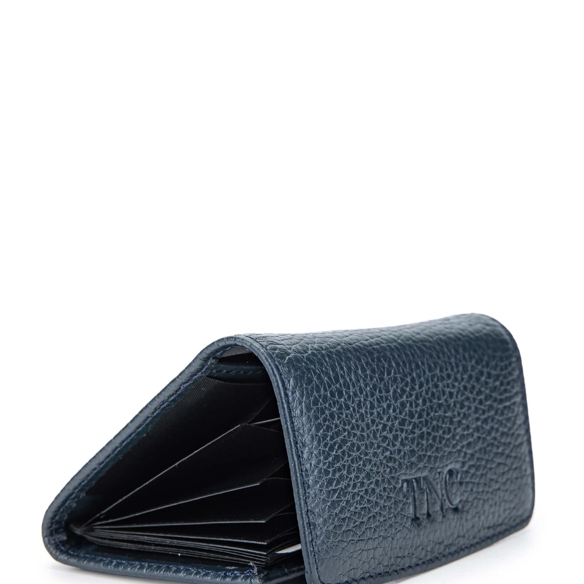 Tamer Tanca Erkek Hakiki Deri Lacivert Kartlık