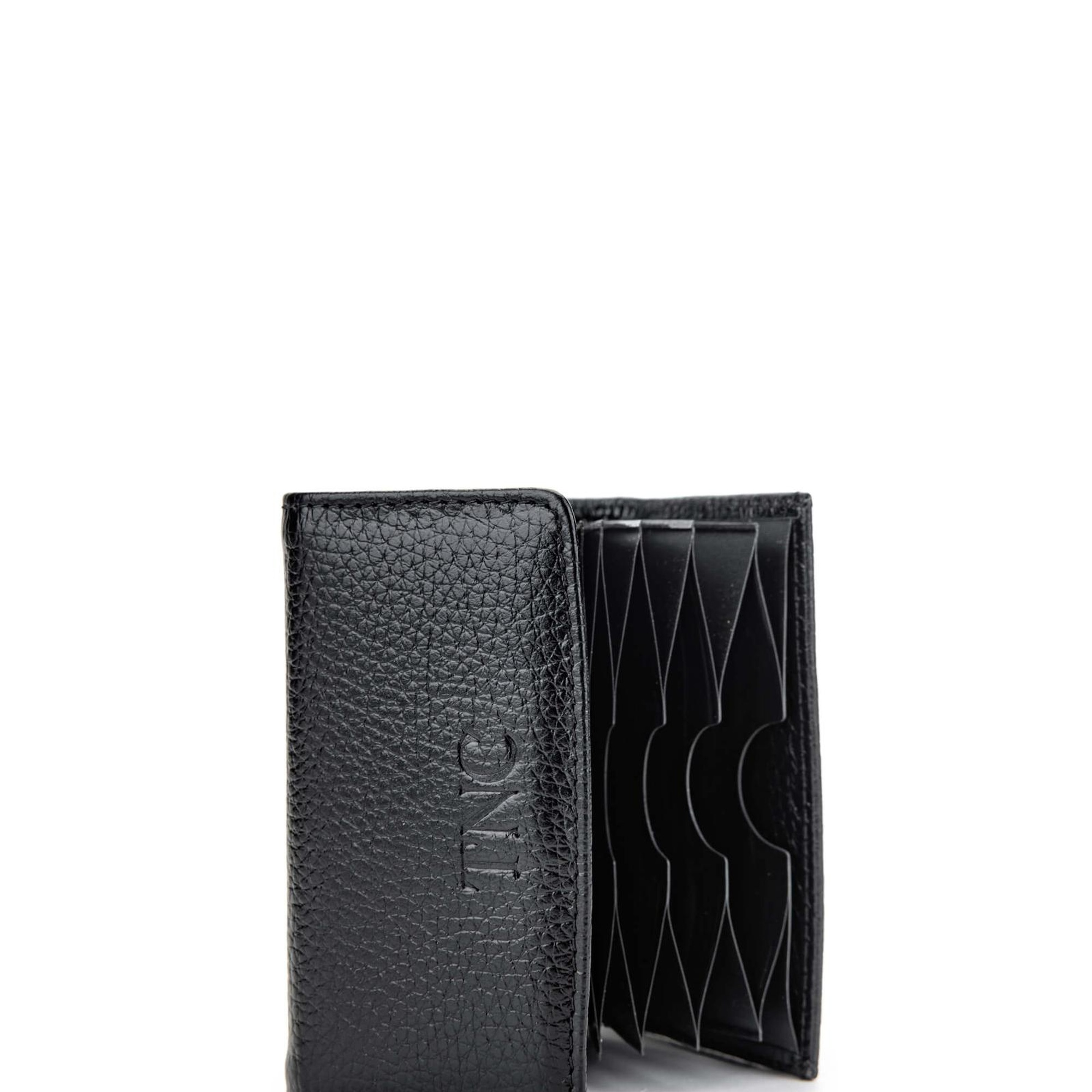 Tamer Tanca Erkek Hakiki Deri Siyah Kartlık