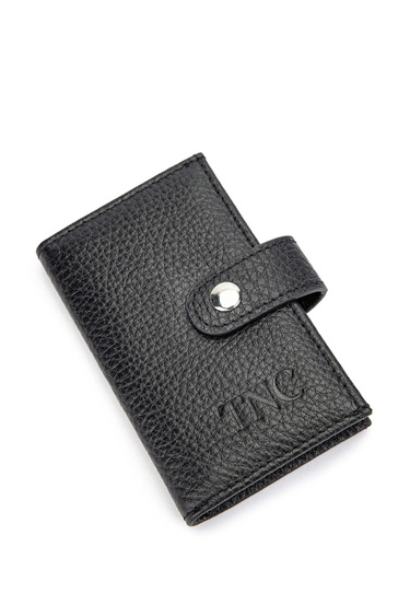  Tamer Tanca Unisex Hakiki Deri Siyah Kartlık